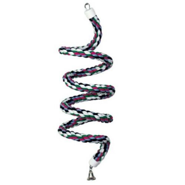 Bird Parrot Toy Spiral Rope