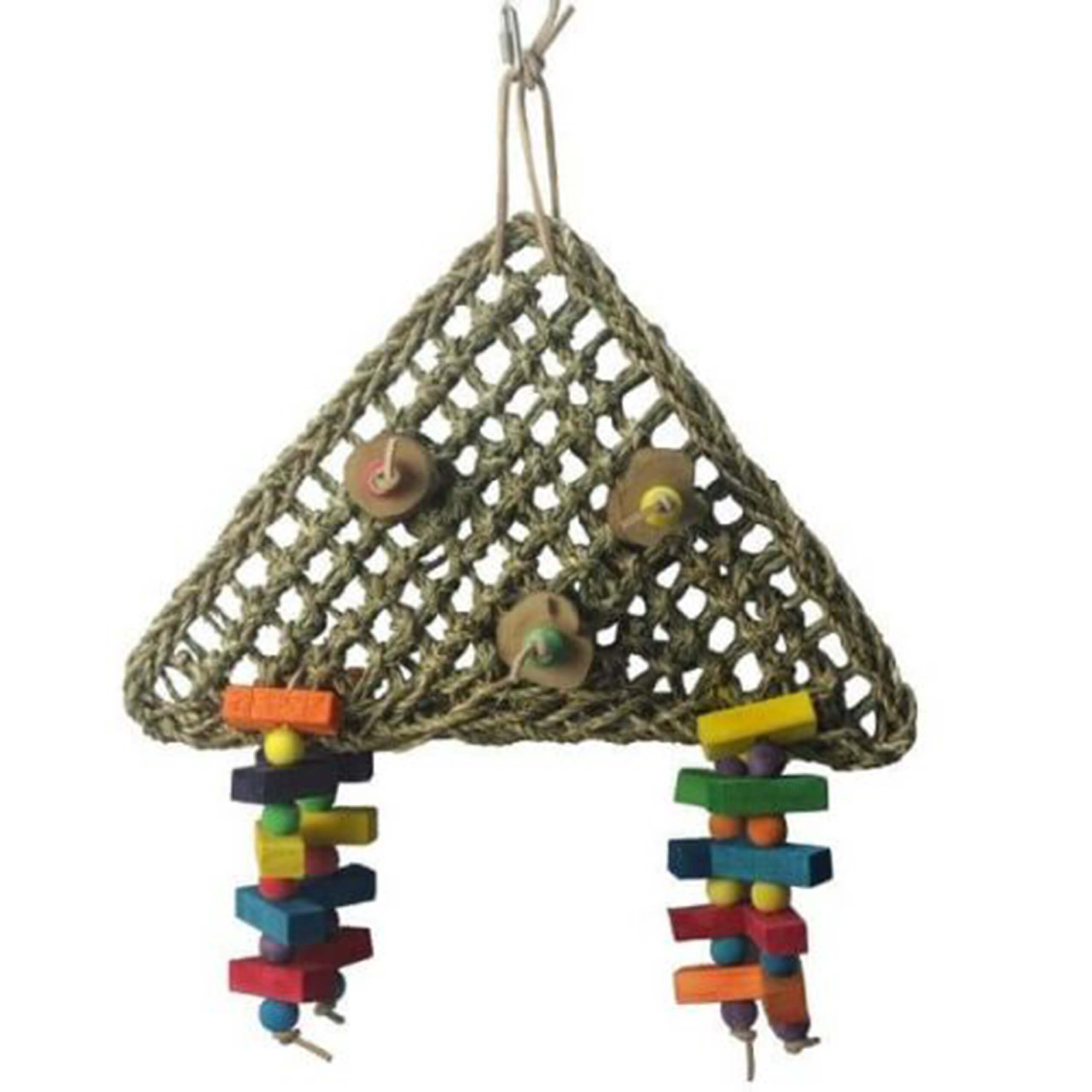 Large Triangle Weave Bird Parrot Toy