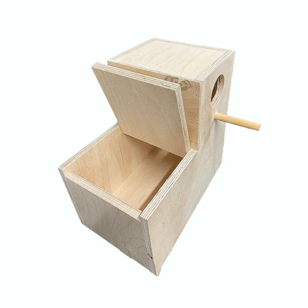 Lovebird Nesting Box L Shaped | Breeders Secret Bird Products