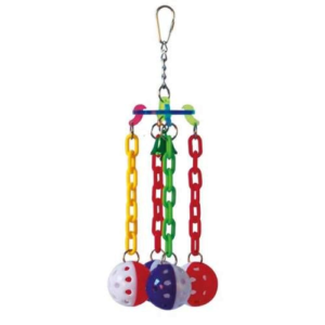 Plastic Chain and Balls Bird Parrot Toy