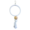 Rope Ring Wood Bead Bird Toy
