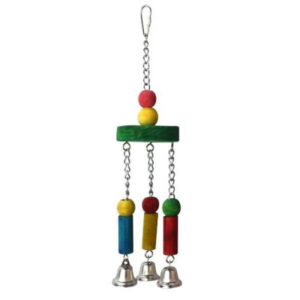 Wood Chain Bells Bird Parrot Toy Small