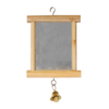 Wood Frame Mirror Bird Toy