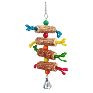 Cobs And Coloured Ends Bird Parrot Toy