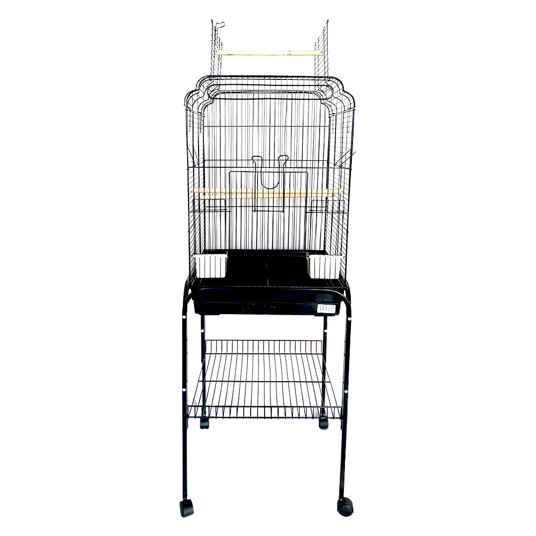 Open Top Bird Parrot Cage With Stand Maxi