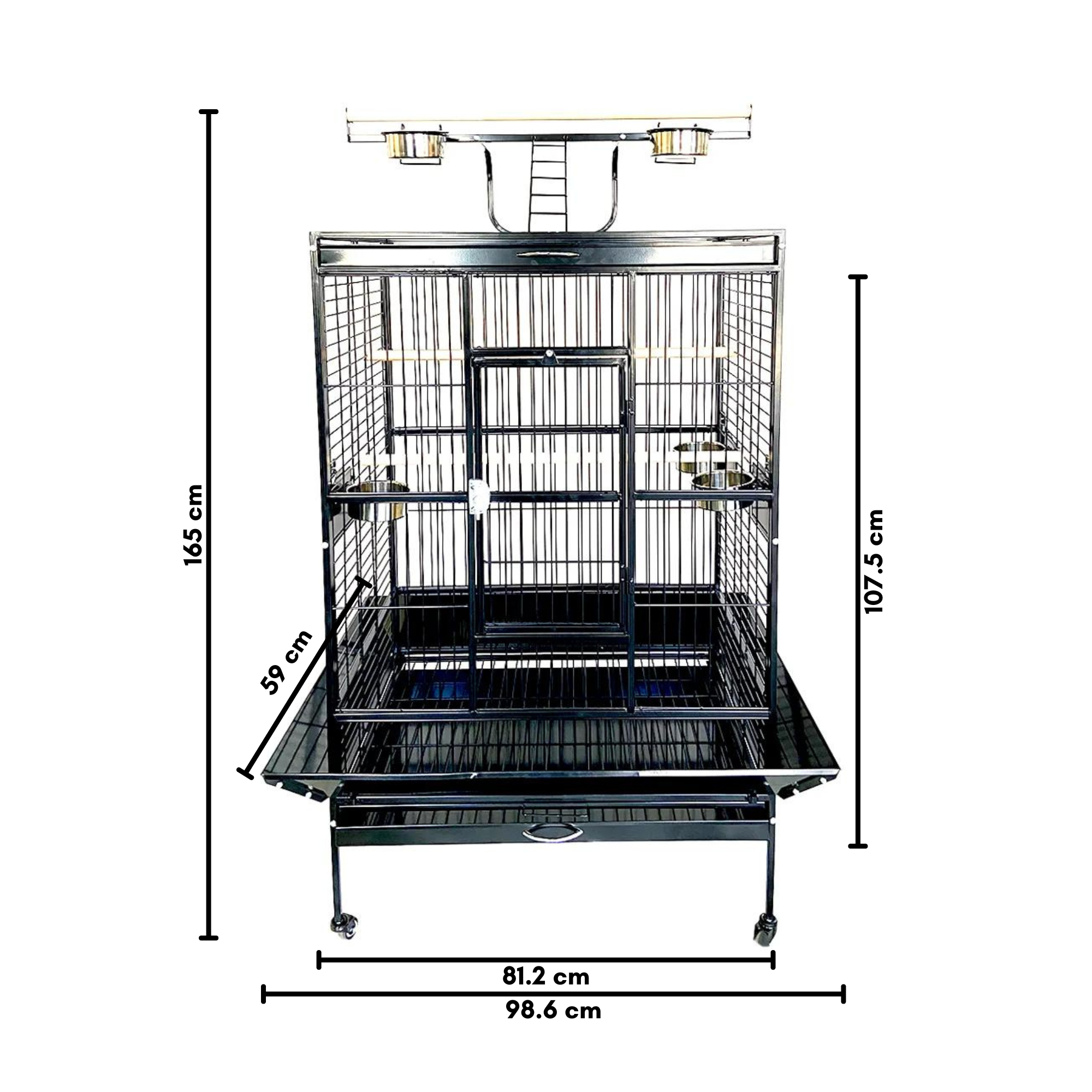 Picture of Parrot Playground Cage XL | Stand and Castors