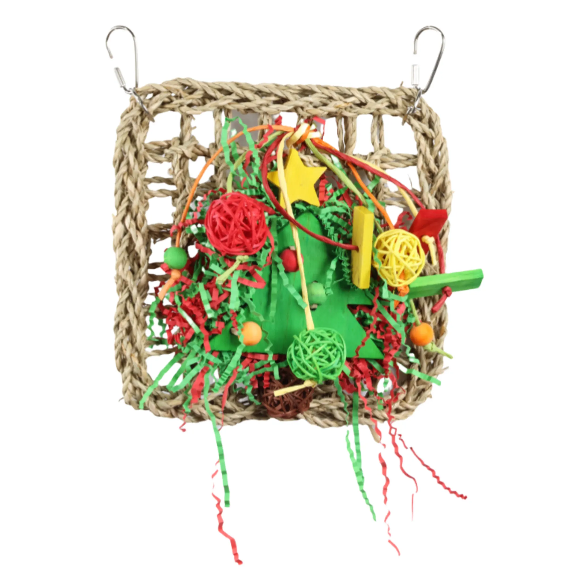 Woven Christmas Bird Toy